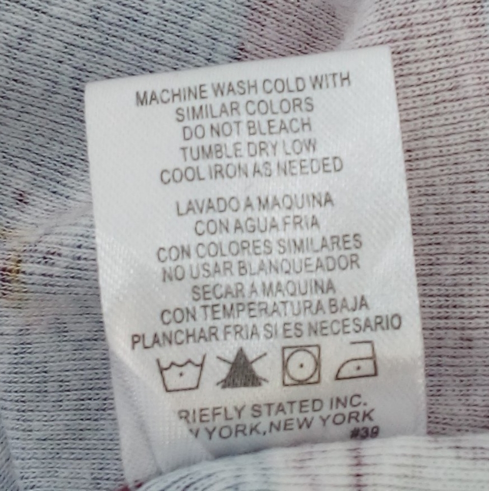 Harry Potter Winter Snowflake Glasses Maroon Blue Pajama Top Sleepwear Large - Picture 10 of 10